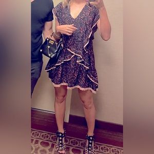 Iro Ruffle Silk Mini Dress 36 size 2/4